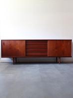 Vintage Deens dressoir in teak van 227 cm, Huis en Inrichting, Ophalen, Zo goed als nieuw, 200 cm of meer, Vintage retro midcentury Deens design