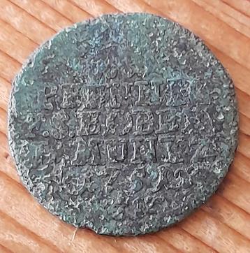 Duitsland 2 pfennig 1751 Sachsen-Weimar- Eisenach beschikbaar voor biedingen