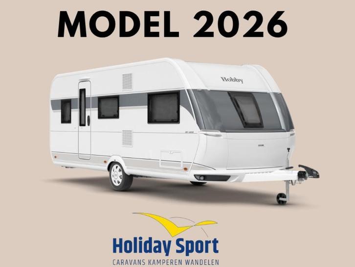 Hobby De Luxe 540 KMFE Modeljaar 2026, Caravans en Kamperen, Caravans, Bedrijf, tot en met 2, 1250 - 1500 kg, Treinzit, Hobby