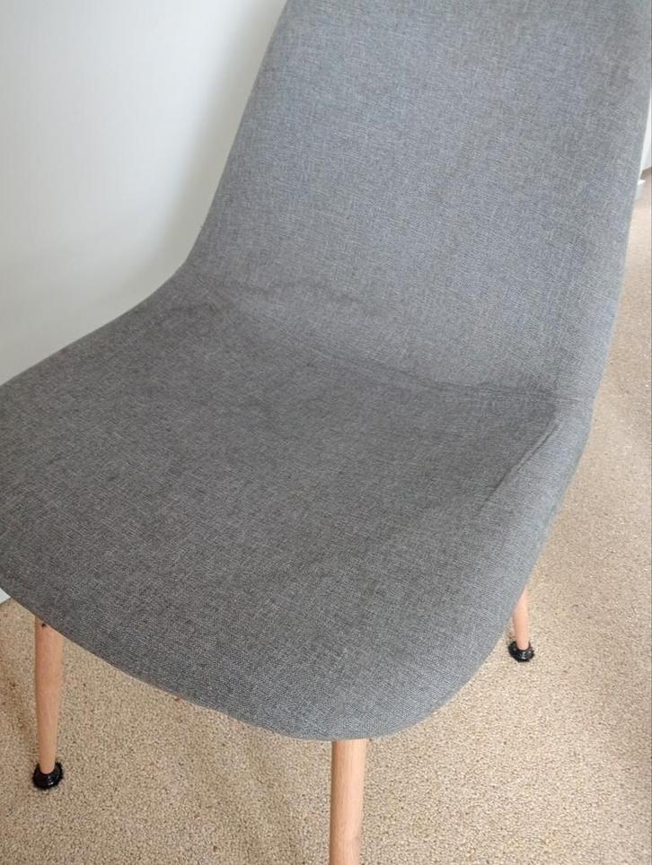 Grijs,, Huis en Inrichting, Stoelen, Gebruikt, Vier, Grijs, Ophalen