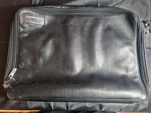porsche design leren tas, Sieraden, Tassen en Uiterlijk, Tassen | Schoudertassen, Gebruikt, Overige merken, Zwart, Leer, Ophalen of Verzenden