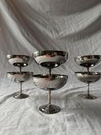 Vintage Franse RVS ijscoupes dessert coupes - Guy Degrenne, Ophalen, Overige materialen, Overige stijlen, Overige typen