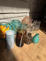 Diverse decoratieve vazen in glas en keramiek–als set of los, Huis en Inrichting, Woonaccessoires | Vazen, Overige kleuren, Ophalen of Verzenden