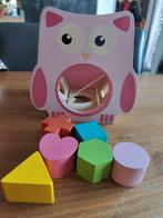 Vormenstoof houten uil, Kinderen en Baby's, Speelgoed | Houten speelgoed, Ophalen, Gebruikt, Overige typen