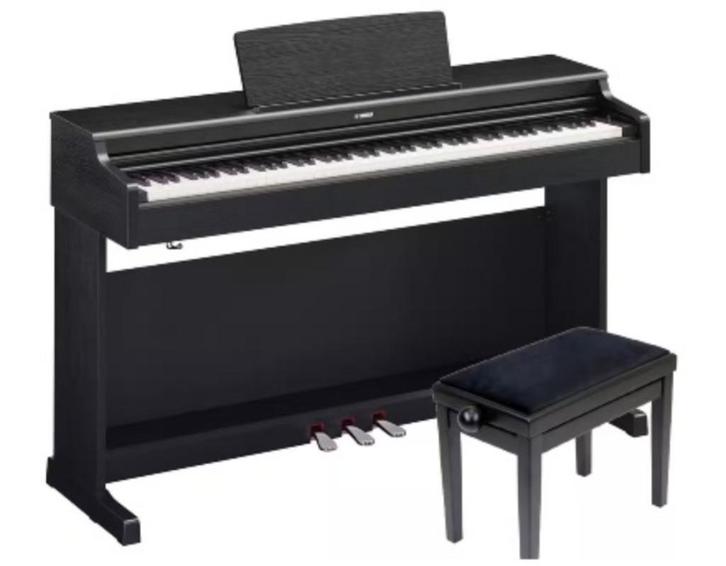 Yamaha YDP-165B digitale Piano =met o.a. Vleugel CFX, Muziek en Instrumenten, Piano's, Zo goed als nieuw, Piano, Zwart, Digitaal