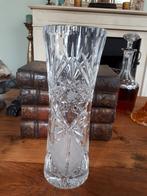 Hoge ( zware ) kristallen vaas, Antiek en Kunst, Ophalen of Verzenden