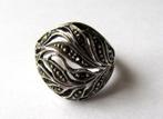 Prachtige 925 zilveren ring markasiet maat 16,5, Met edelsteen, Ophalen of Verzenden, Zilver, Ring