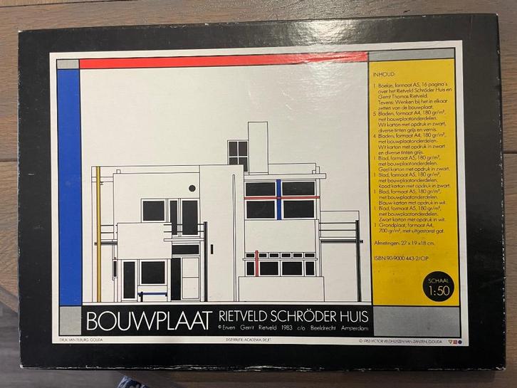 complete BOUWPLAAT van Rietveld Schroderhuis 1983 - WD014, Boeken, Kunst en Cultuur | Architectuur, Nieuw, Architecten, Ophalen of Verzenden