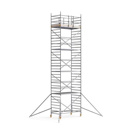 Custers CR Rolsteiger nieuw 1,3x2,5m (10 mtr werkhoogte), Doe-het-zelf en Verbouw, Steigers, Nieuw, Rolsteiger of Kamersteiger