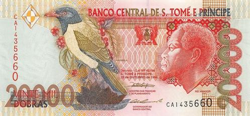 St. Thomas en Prince 20.000 Dobras 1996 Unc , Pn 67b, Postzegels en Munten, Bankbiljetten | Afrika, Los biljet, Overige landen