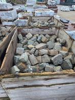 Melafierkeien gemengd met zweeds graniet, Ophalen, Gebruikt, Klinkers, Natuursteen