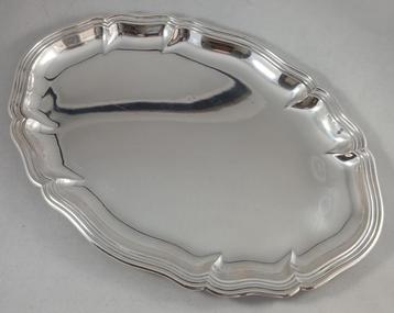 Ovaal dienblad Chippendale 27 cm 835  zilver beschikbaar voor biedingen