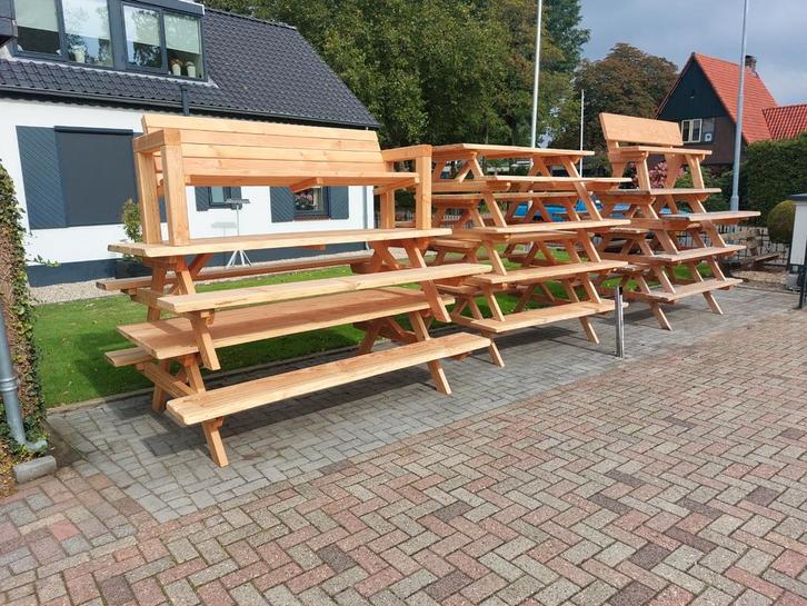 Douglas picknicktafels opruiming voorraad, Tuin en Terras, Picknicktafels, Nieuw, Rechthoekig, Hout, Kinderpicknicktafel, Ophalen