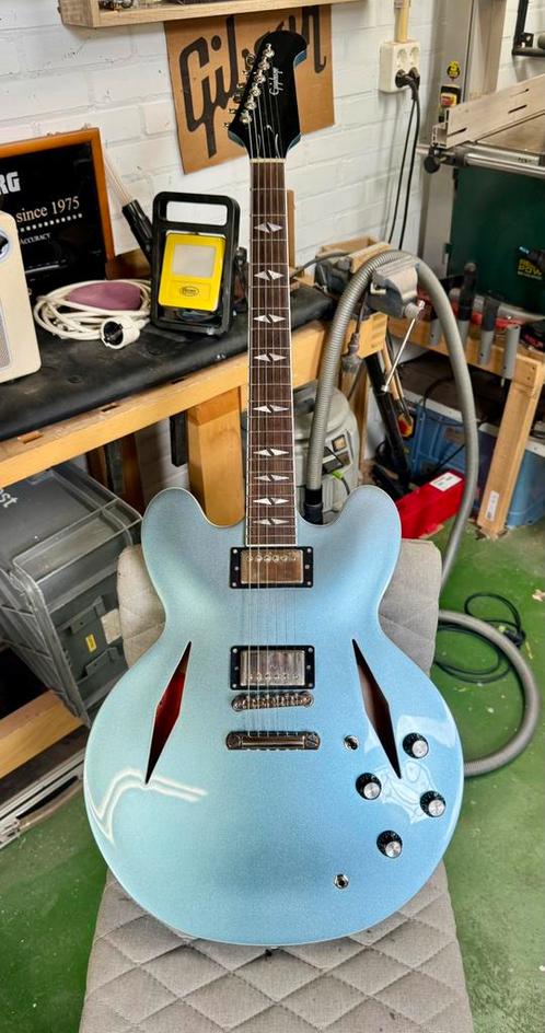 Epiphone DG335 met upgrades, Muziek en Instrumenten, Snaarinstrumenten | Gitaren | Elektrisch, Zo goed als nieuw, Epiphone, Ophalen