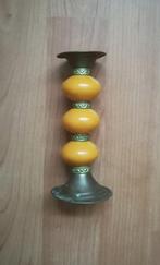 Kandelaar messing en kunststof bollen, Ophalen of Verzenden, Koper of Brons