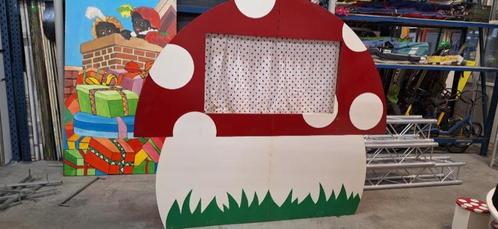 Poppenkast en speelhoek met 16 stoeltjes, Kinderen en Baby's, Kinderkamer | Inrichting en Decoratie, Gebruikt, Overige typen, Ophalen