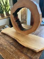 spiegel  met plateau hout  eikenhout nieuw, Ophalen, Nieuw, 25 tot 50 cm, Minder dan 100 cm