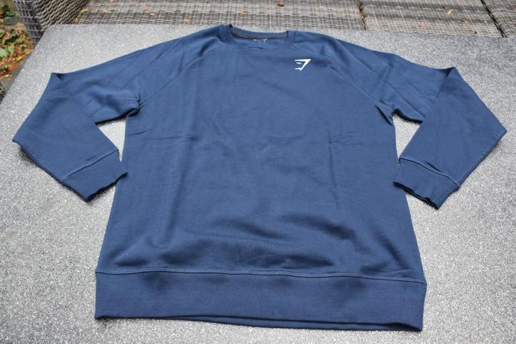 Sweater Gymshark maat L, Kleding | Heren, Truien en Vesten, Zo goed als nieuw, Maat 52/54 (L), Blauw, Ophalen of Verzenden