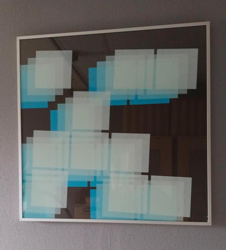 Zeefdruk "Verplaatsing IV". Jan van Stralen 1985. Nr. 21/25., Antiek en Kunst, Kunst | Schilderijen | Abstract, Ophalen