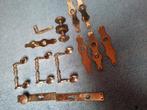 Set voor 3 deuren  1wc deur 1 kast  totaal  5, Doe-het-zelf en Verbouw, Hang- en Sluitwerk, Ophalen, Zo goed als nieuw, Koper of Messing