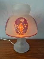 Tafellamp, mushroom, glas, murano, Italiaans, vintage, jr 70, Ophalen of Verzenden, Zo goed als nieuw, Glas, Minder dan 50 cm