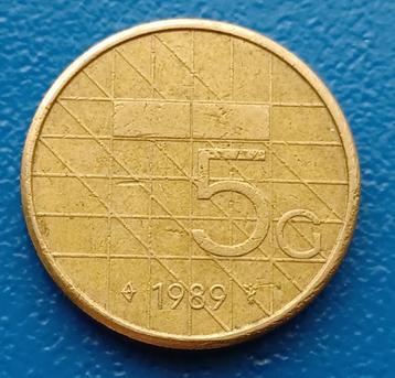 5 gulden 1989 - Beatrix  beschikbaar voor biedingen