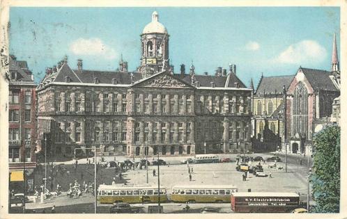 (304-058-007) Amsterdam Dam met Koninklijk Paleis, Verzamelen, Ansichtkaarten | Nederland, Noord-Holland, Verzenden