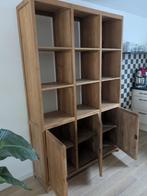 Teak houten kast - massief hout, Ophalen, Met plank(en), 200 cm of meer, Teakhout
