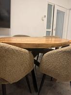 Mango Houten Ronde Tafel te Koop., Huis en Inrichting, Tafels | Eettafels, Gebruikt, 100 tot 150 cm, Rond, Ophalen of Verzenden
