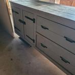 Steigerhouten Dressoir 3 Meter, Gebruikt, Ophalen of Verzenden, Landelijk, 200 cm of meer