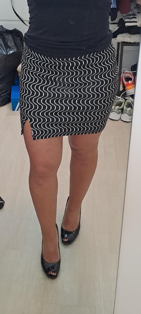 Zwart wit rokje., Kleding | Dames, Rokken, Nieuw, Maat 36 (S), Zwart, Boven de knie, Ophalen of Verzenden