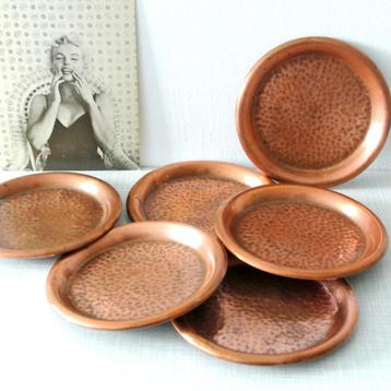 vintage ONDERZETTERS koper copper Deens Mid Century design beschikbaar voor biedingen