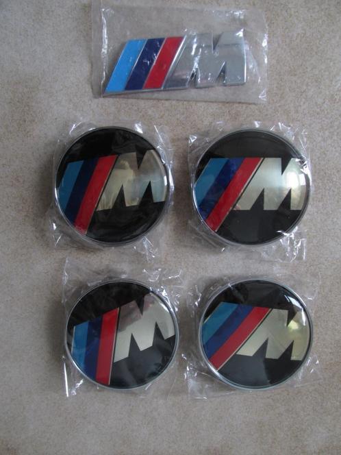 BMW M vier nieuwe wiel naafdoppen 68 mm plus een M logo, Auto diversen, Tuning en Styling, Ophalen of Verzenden