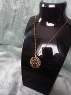 Stainless steel ketting met mooie levensboom hanger, Ophalen of Verzenden, Nieuw, Zilver, Overige materialen