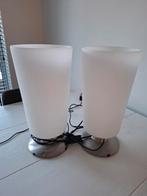 Steinhauer 2x tafellamp, Ophalen of Verzenden, Zo goed als nieuw, Glas, Minder dan 50 cm