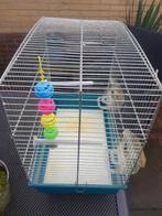 Nette vogel kooi met alle toebehoren €15,00, Dieren en Toebehoren, Vogels | Hokken en Kooien, Ophalen of Verzenden, Gebruikt, Metaal