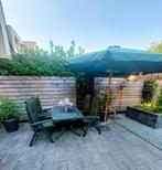 Shadowline Aruba parasol en Toledo parasolvoet graniet grijs, Ophalen, Zo goed als nieuw, Minder dan 1 meter, Parasolvoet