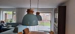 Mooie zeegroene hanglamp, Gebruikt, Ophalen of Verzenden, Minder dan 50 cm, Industrieel