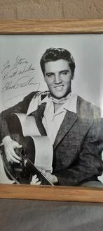 orginele foto ELVIS met handschrift geveild in USA, Verzamelen, Foto's en Prenten, 1940 tot 1960, Gebruikt, Foto, Ophalen