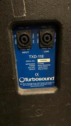 Turbosound TXD-118 set, Overige merken, Gebruikt, Ophalen of Verzenden, Subwoofer