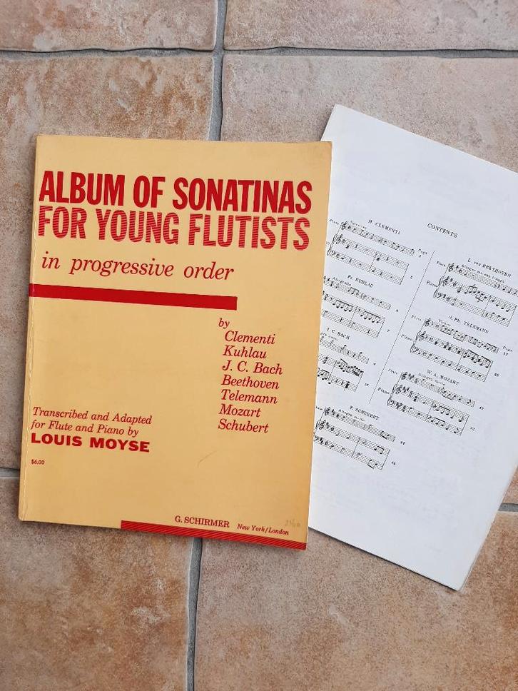 Bladmuziek dwarsfluit/blokfluit en piano Albums 4x, Muziek en Instrumenten, Bladmuziek, Zo goed als nieuw, Overige soorten, Klassiek