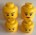 Lego opbergboxen hoofden als NIEUW complete familie, Ophalen of Verzenden, Zo goed als nieuw