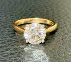 Geel gouden (trouw) ring met diamant van 3.00ct, nieuw!!, Sieraden, Tassen en Uiterlijk, Ringen, Nieuw, Ophalen of Verzenden, 17 tot 18
