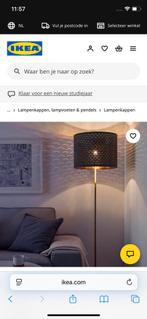 Mooie zwart met gouden (binnenkant ) lampenkap Ikea zgan, Ophalen of Verzenden, Zo goed als nieuw, Ikea, Minder dan 100 cm