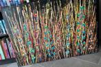 Aboriginal schilderij, Huis en Inrichting, Ophalen, 50 tot 75 cm, Zo goed als nieuw, Schilderij