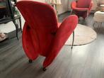 2 Designer stoelen, Ophalen, Gebruikt, Leer, Suede rood design modern