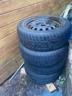 4 WINTERBANDEN MET STALEN VELGEN €100,00, Ophalen, Gebruikt, 16 inch, Banden en Velgen