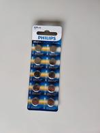 10 x Philips AG13 / LR44 knoopcel batterijen (nieuw), Audio, Tv en Foto, Accu's en Batterijen, Ophalen of Verzenden, Nieuw, Oplaadbaar