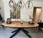 Prachtige ovale eettafel 220x120 mango Lamulux, Huis en Inrichting, Ophalen, 100 tot 150 cm, 200 cm of meer, Zo goed als nieuw