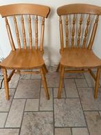 Grenen stoelen., Huis en Inrichting, Stoelen, Ophalen, Gebruikt, Bruin, Twee